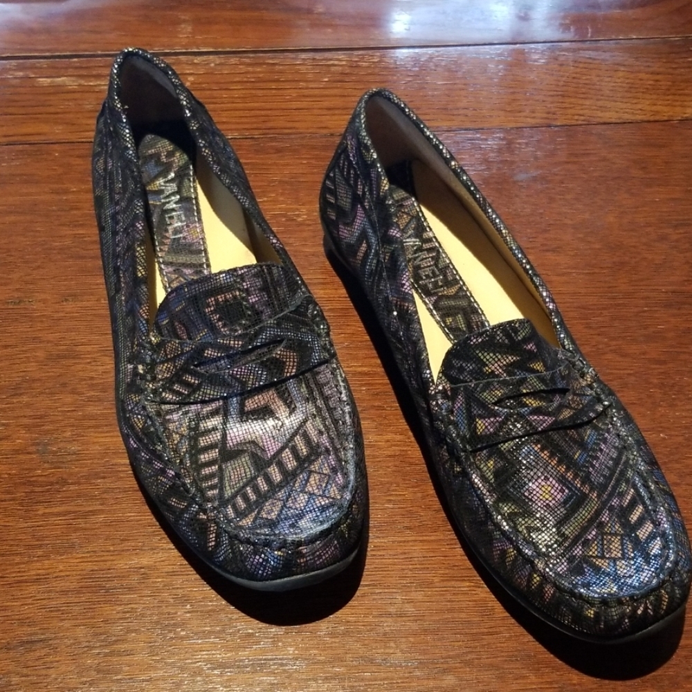 VANELI DRIVING 👞 LOAFERS Size 7 1/2 M  black/blue